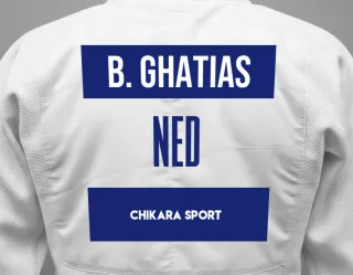 Judo GI with a backnumber showing the name Bianca Ghatias from Chikara Sport