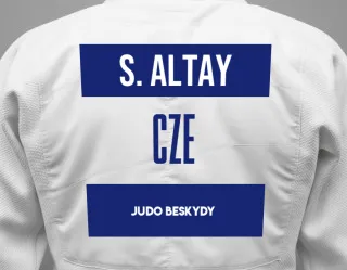 Judo GI with a backnumber showing the name Sophia Yasemin Altay from Judo Beskydy