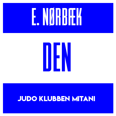 Rygnummer for Ella Nørbæk