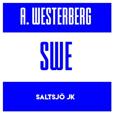 Rygnummer for Axel Westerberg