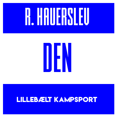 Rygnummer for Rasmus Hauerslev