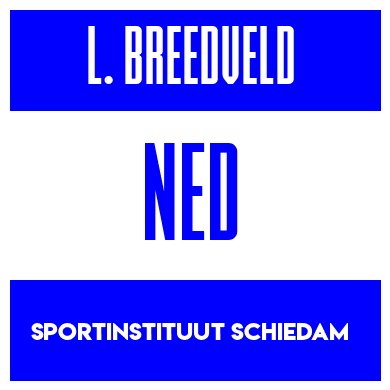 Rygnummer for Lieke Breedveld