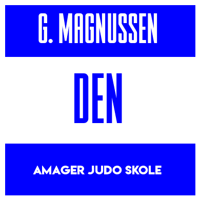 Rygnummer for Gunnar Magnussen