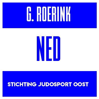Rygnummer for Gerhard Roerink