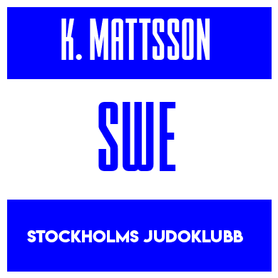 Rygnummer for Kalle Mattsson