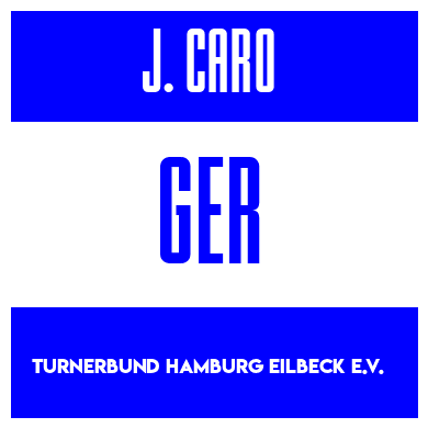 Rygnummer for Jakob Caro