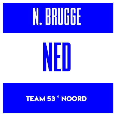 Rygnummer for Nick ter Brugge