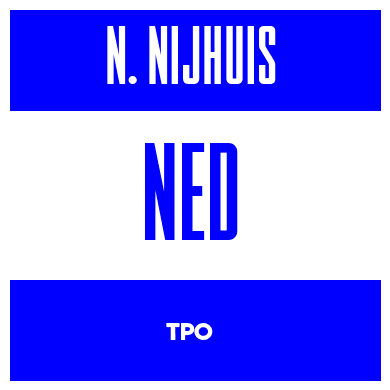 Rygnummer for Niels Nijhuis