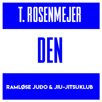 Rygnummer for Theodor Rosenmejer