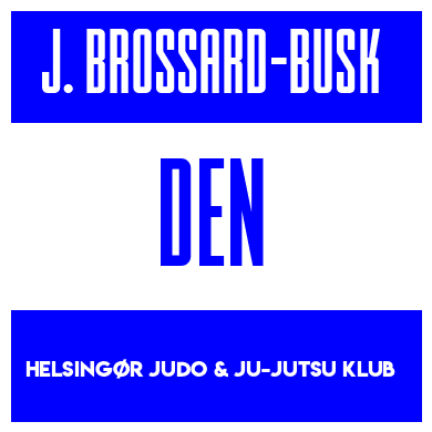 Rygnummer for Johannes Brossard-busk