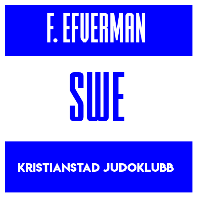 Rygnummer for Felix Efverman