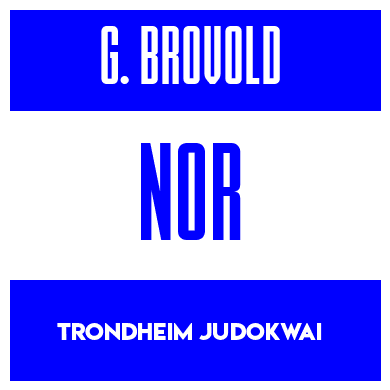 Rygnummer for Gustav Brovold