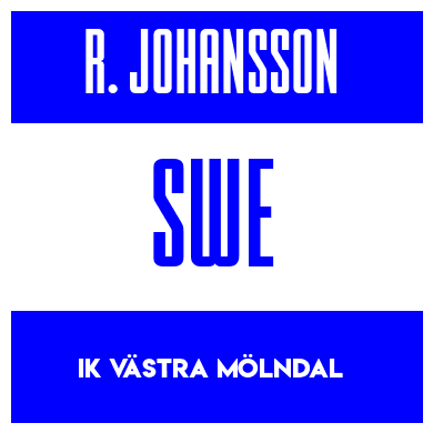 Rygnummer for Ronja Johansson