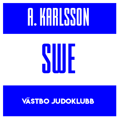Rygnummer for Anders Karlsson