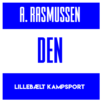 Rygnummer for Arman Hvenekær Rasmussen