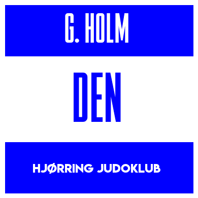 Rygnummer for Gustav Holm