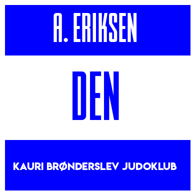 Rygnummer for Asmus Eriksen