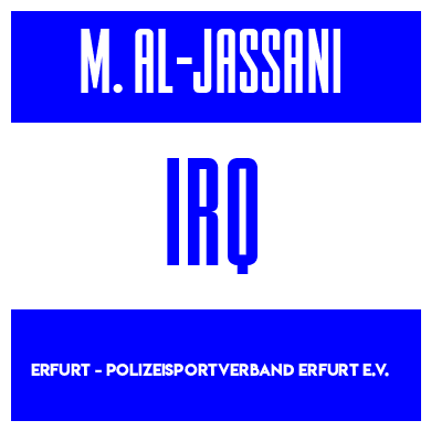 Rygnummer for Muntazar Al-Jassani