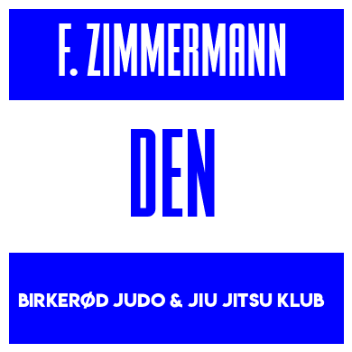 Rygnummer for Frederik Zimmermann