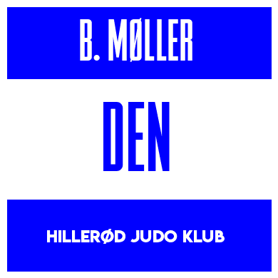 Rygnummer for Bertram Møller