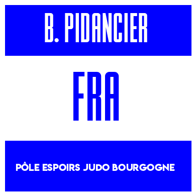 Rygnummer for Baptiste Pidancier