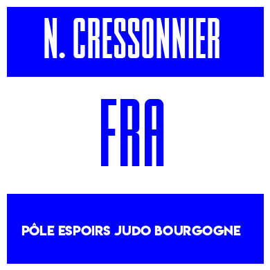 Rygnummer for Nathanaël Cressonnier