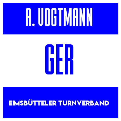 Rygnummer for Andreas Vogtmann