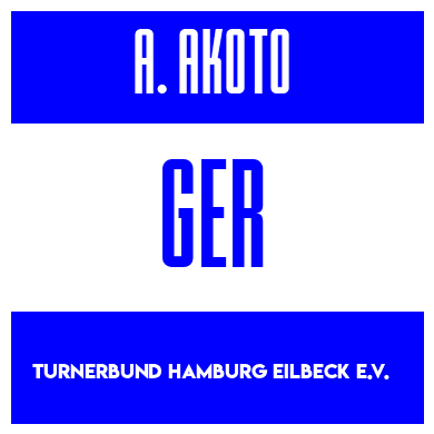 Rygnummer for Antonio Akoto