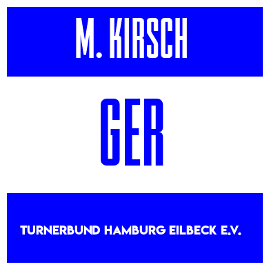 Rygnummer for Maximilian Kirsch