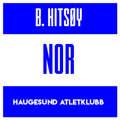 Rygnummer for Benjamin Hitsøy
