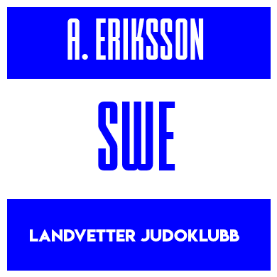 Rygnummer for Axel Eriksson