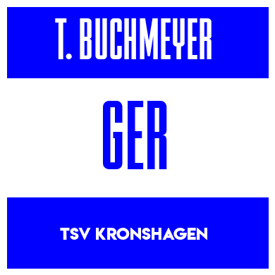 Rygnummer for Tilda Buchmeyer