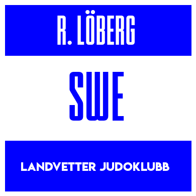 Rygnummer for Rasmus Löberg