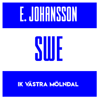 Rygnummer for Emil Johansson