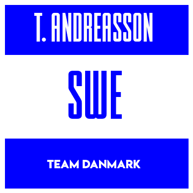 Rygnummer for Tilde Andreasson
