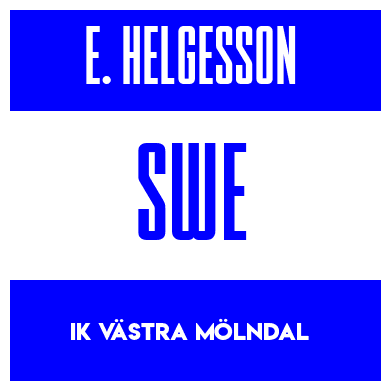 Rygnummer for Emilia Hellgren Helgesson