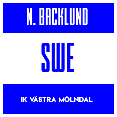 Rygnummer for Nova Backlund