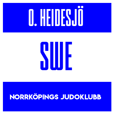 Rygnummer for Otto Heidesjö