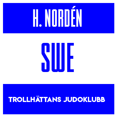 Rygnummer for Hugo Sundgren Nordén