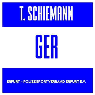 Rygnummer for Thomas Schiemann