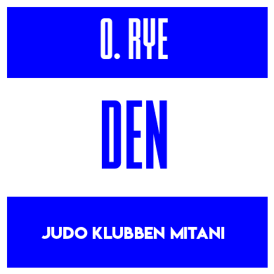Rygnummer for Oliver Ingeberg Rye