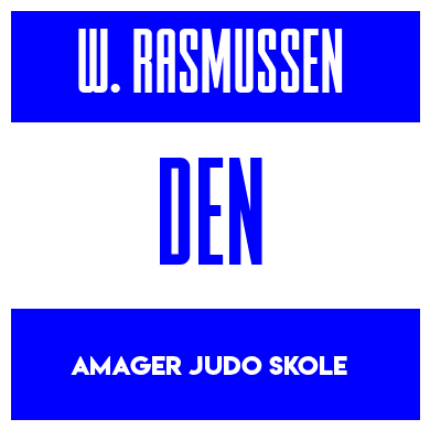 Rygnummer for William Tversted Rasmussen