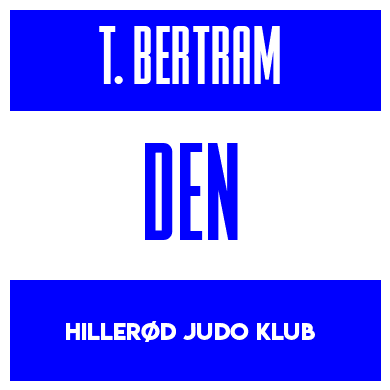 Rygnummer for Theodor Dal Bertram