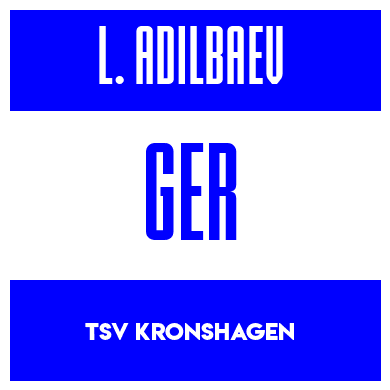 Rygnummer for Leon Adilbaev