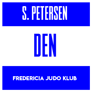 Rygnummer for Sebastian Petersen