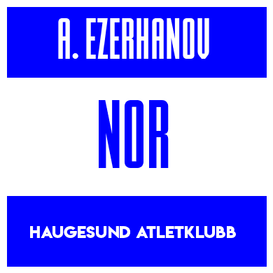 Rygnummer for Adlan Ezerhanov