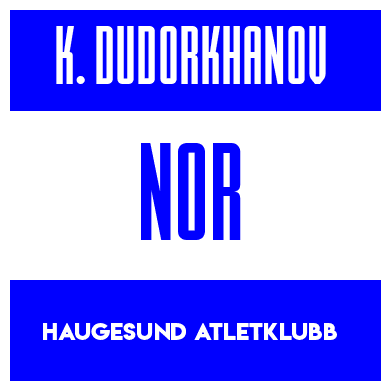Rygnummer for Khasan Dudorkhanov