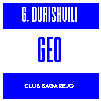 Rygnummer for Giorgi Durishvili