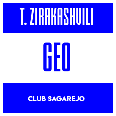 Rygnummer for Tengo Zirakashvili