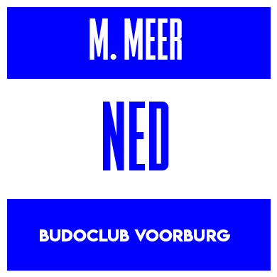 Rygnummer for Mik Van Der Meer